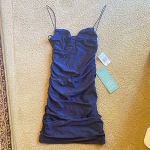 B. Darlin Juniors Spaghetti Strap Bodycon Dress